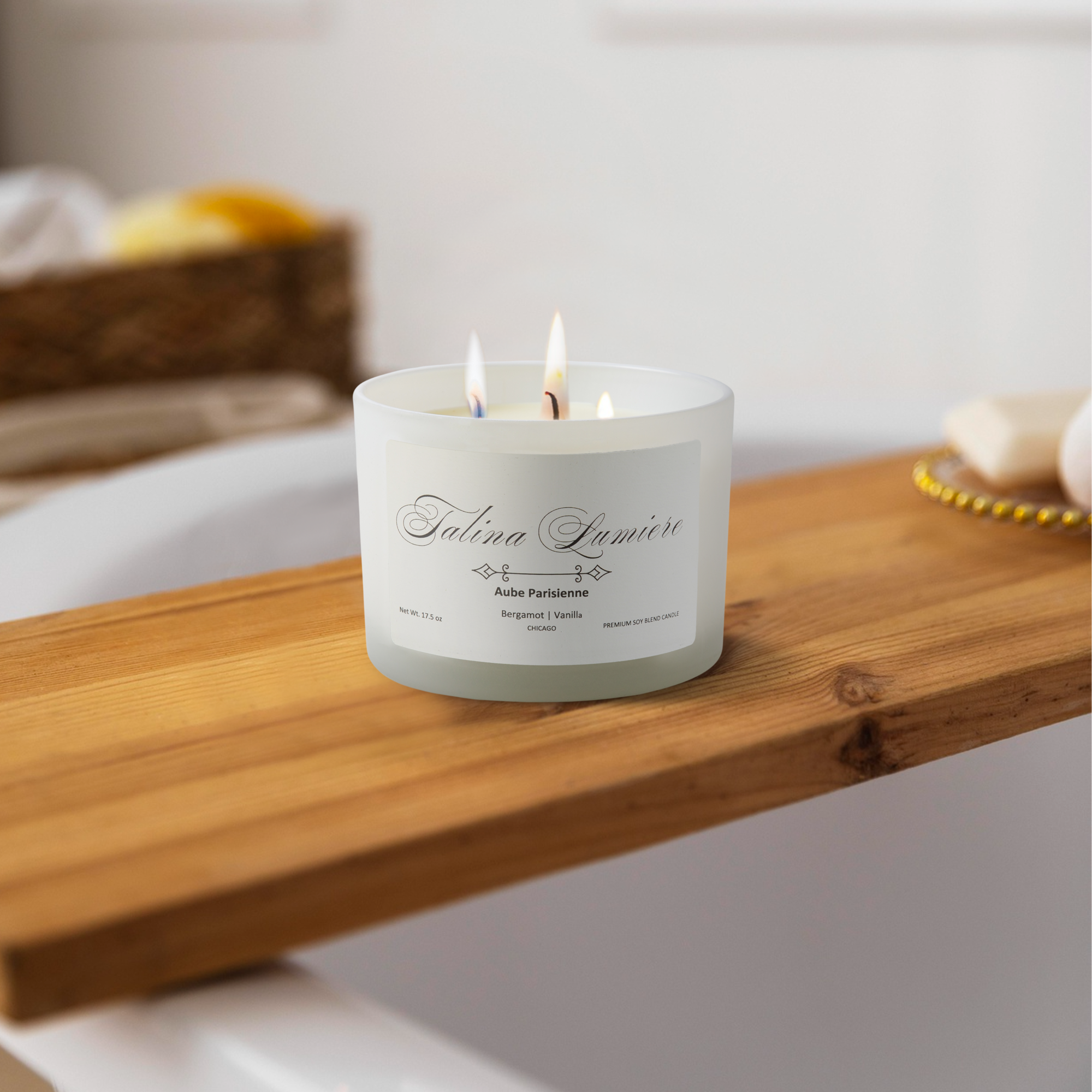 Aube Parisienne bathroom shelf background